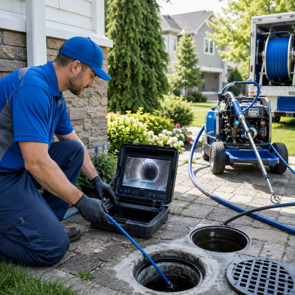 Outdoor drain cleaning professionals serving Bridgeport, NJ
